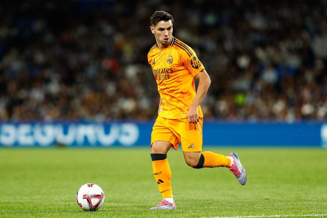 Brahim Díaz con el Real Madrid en el Reale Arena. / Irina R. Hipolito