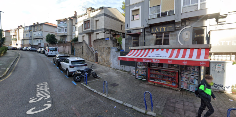 Vista de la calle Simancas en Santander.