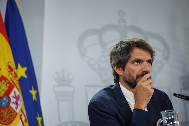 El ministro de Cultura, Ernest Urtasun, durante una rueda de prensa. / EP