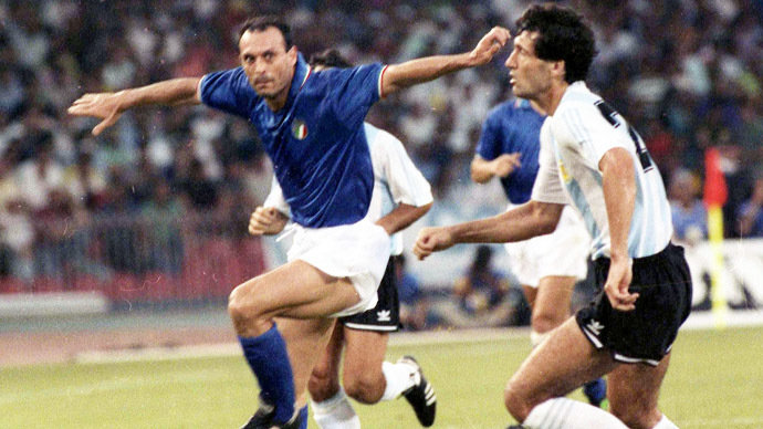 El exinternacional italiano Salvatore 'Totó' Schillaci, máximo goleador de Mundial de Italia'90. / EP