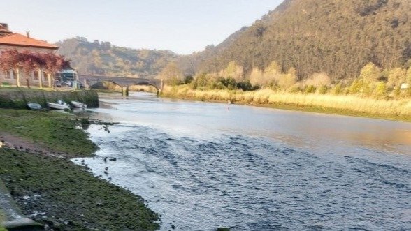 El río Asón a su paso por Limpias. EP / Archivo