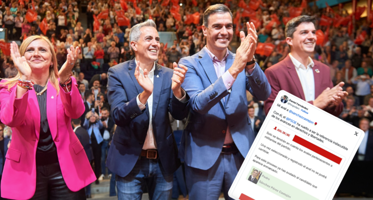 Noelia Cobo; el candidato del PSOE a la Presidencia de Cantabria, Pablo Zuloaga; el presidente del Gobierno y secretario general del PSOE, Pedro Sánchez, y el candidatoa la Alcaldía de Santander, Daniel Fernández, un acto electoral, en el Palacio de Festivales, a 22 de mayo de 2023, en Santander, Cantabria (España). El acto se desarrolla durante la campaña electoral en la que Sánchez visita varios municipios y ciudades del territorio español con el fin de apoyar a las candidaturas que se presentan a las elecciones autonómicas y municipales del 28 de mayo.
Fecha: 22/05/2023. leer menos

Foto de ARCHIVO

Firma: César Ortiz / Europa Press