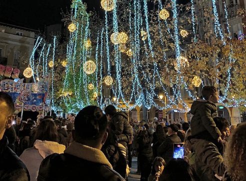 Algunas de las luces de las pasadas navidades. / A.E.