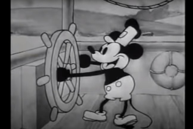 La película 'Steamboat Willie' se puede ver en Youtube, donde Walt Disney subió la producción hace 14 años. / A.E.