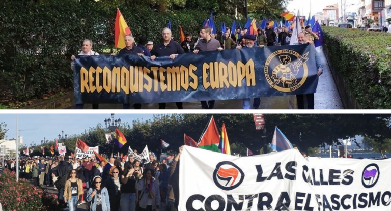 Las dos marchas que coparon las calles de Santander. / X