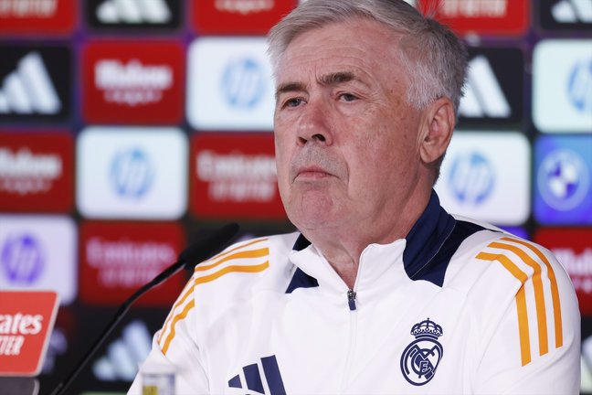 El entrenador del Real Madrid, Carlo Ancelotti. / EP