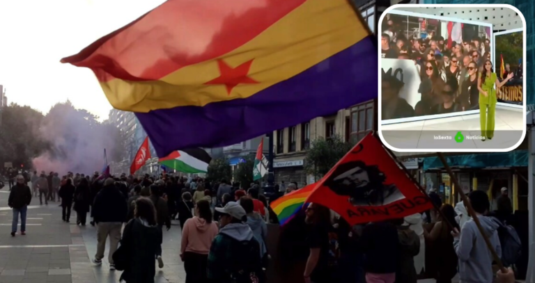 La manifestación antifascista por las calles de Santander y el reportaje de La Sexta.