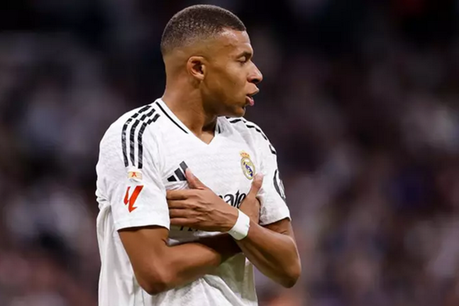 El delantero francés del conjunto blanco, Mbappé. / EP