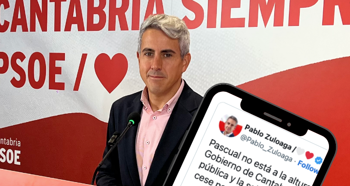 El secretario general del PSC-PSOE y portavoz parlamentario, Pablo Zuloaga. / X