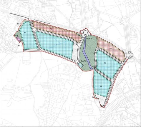 Plano de Ordenación del PSIR Parque Empresarial y Tecnológico Bisalia. / SICAN