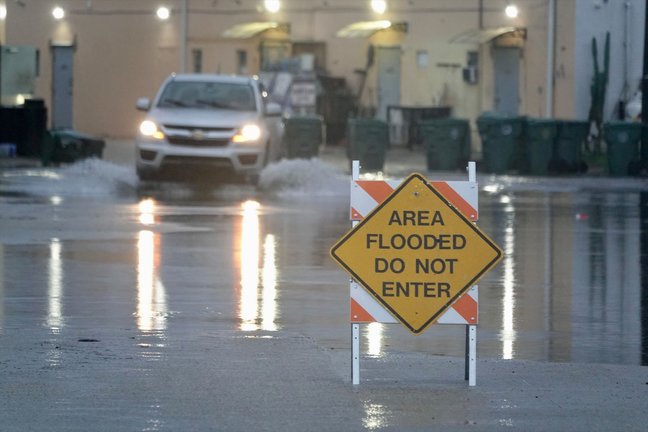 Imagen de archivo de fuertes lluvias en Florida. / A.E.