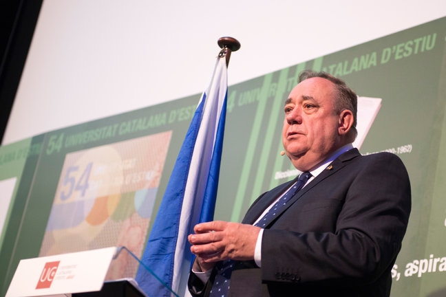 El exprimer ministro escocés y líder del Alba Party, Alex Salmond. / Glòria Sánchez